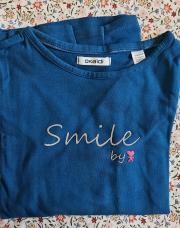 T-shirt LM bleu smile OKAIDI 8ans