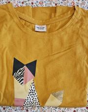 T-shirt LM jaune keep smiling TAO 12ans