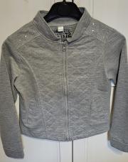 Gilet gris a tirette 9/10ans