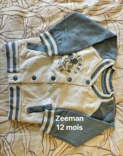Gilet garçon Mickey zeeman 12mois