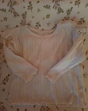 Blouse beige volant 68 