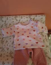 Jogging rose coeur 68