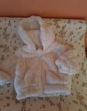 Gilet polaire blanc 3 mois 