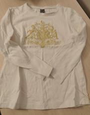 T shirt longue manches blanc avec logo Zara doré 5 à 6ans Zara 