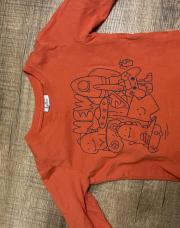 Blouse longue manche fagottino orange taille 80 