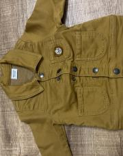 Veste en jean camel taille 12 mois tao 