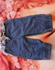 Jeans fluide avec ceinture fleuri 1 mois 