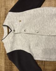 Gilet gris et noir obaibi taille 80 