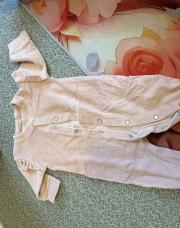 Pyjama velours vieux rose 1 mois 