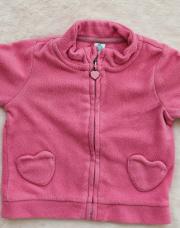 Gilet rose polaire cœur 18 mois 