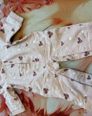 Combinaison rose- cœur mauve orchestra - 3 mois 