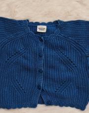 Gilet en maille bleu 