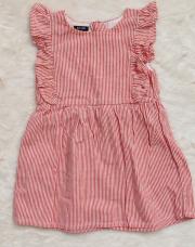 Robe à ligner rouge blanc 18 mois 