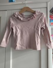 T-shirt longue manche  volant 2ans