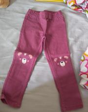 Pantalon rose ours 98/104