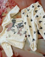 Pyjama 2 pièces blanc Minnie - 6 mois 