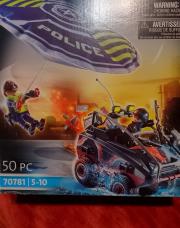 playmobil policier parachute