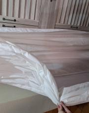 Ciel de Lit avec voile blanc 1m50