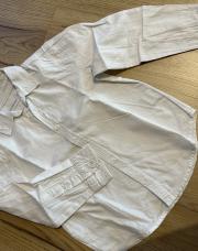 Chemise longue manche blanche garçon 5 ans