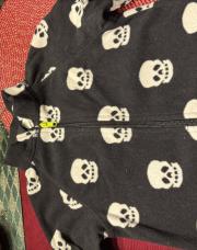 Gilet polaire tête de mort blanche H&M 1.5ans 2 ans 