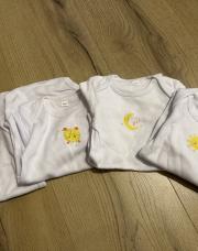 Lot de 4 bodys longues manches 6 mois