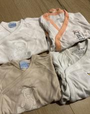 Lot de 4 bodys longues manches Naissance- 1 mois