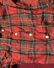 Chemise à carreaux rouge vert H&M 18 mois 