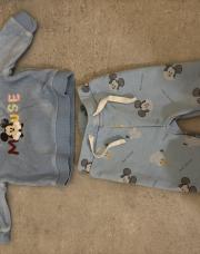 Pyjama Mickey bleu taille 3 mois