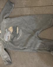 Pyjama sergent major bleu avec baleine taille 3 mois