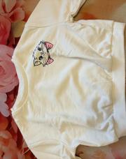 Pull blanc marie 9 mois