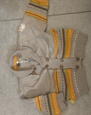 Gillet beige et orange taille 3 mois