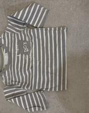 Tee shirt manche longue gris ligne taille 3 mois