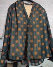 2 pièces chemisier vert