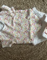 Body manches courtes fleurs 