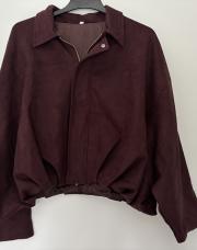 Veste bomber suédine 