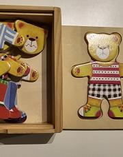 Puzzle - habille petits oursons