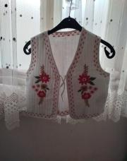 Gilet  fleur rose fuchia tape a l oeil 