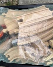 Circuit train en bois 