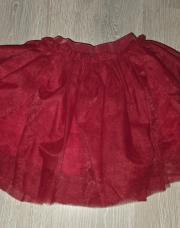 Jupe de fête rouge en tulle