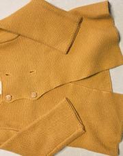 Gilet TAO ocre épais