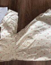 Robe 6 mois blanche et fleur rose zeeman 