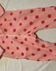 Pyjama grenouillère rose pois