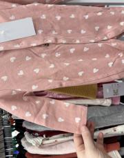 6 mois pyjama rose cœur blanc 