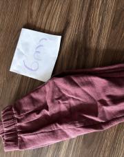 Pantalon 6 mois bordeaux 