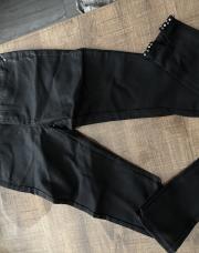 Jeans similicuir noir S