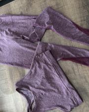 Ensemble 2 pièces sport mauve S