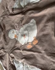 T-shirt brun oie 12-18mois 