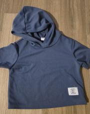 T-shirt a Capuche bleu(12-18m)Shein
