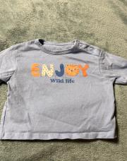 T shirt LM 3M enjoy bleu 