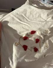 T-shirt Noel blanc + sapin cœur Tao 23 mois